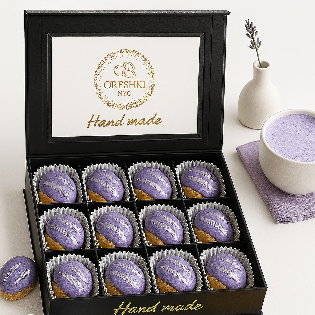 Ube Oreshki Gift Box β Handcrafted Cookies with Purple Yam Cream