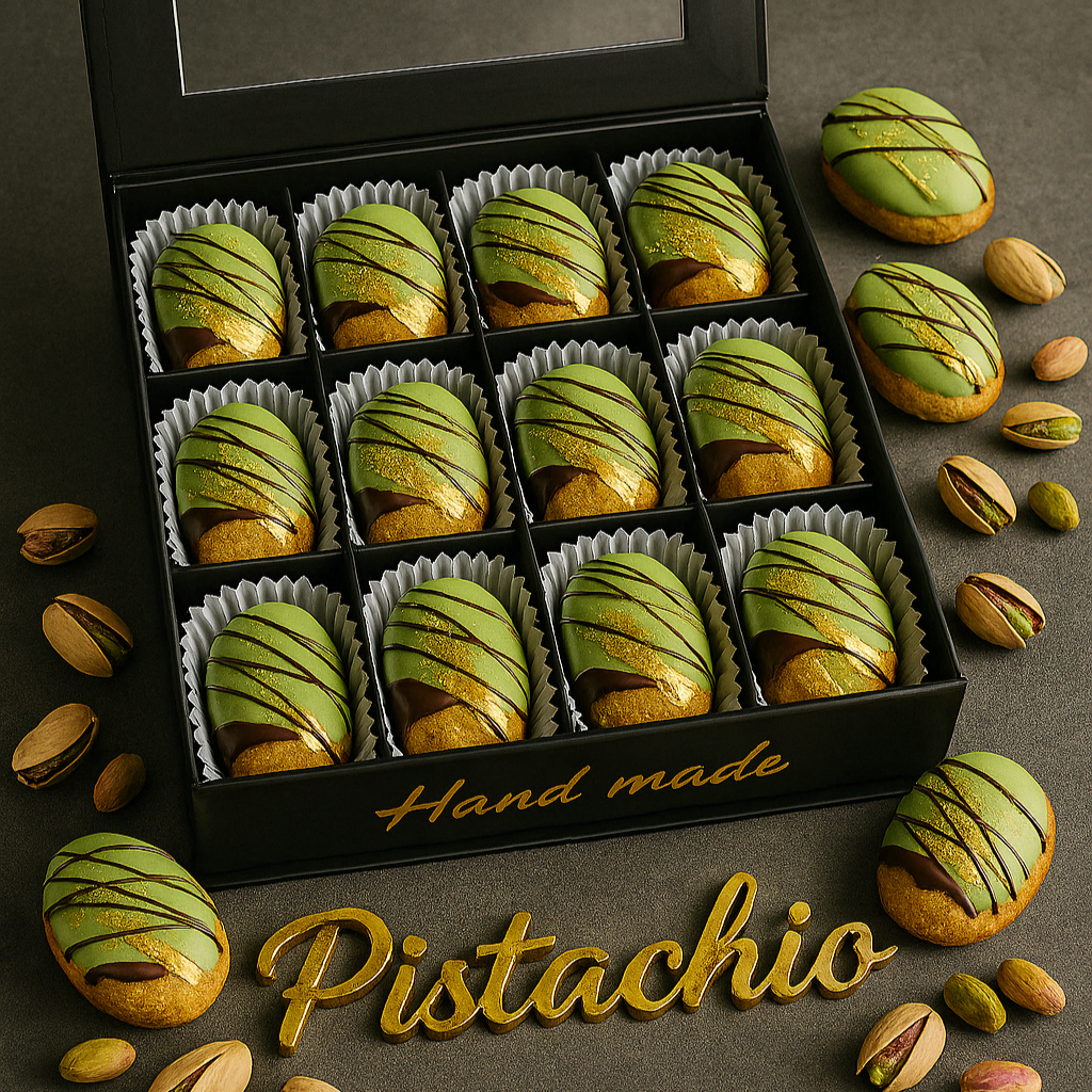 Pistachio Oreshki Box — Gourmet Filled Cookies