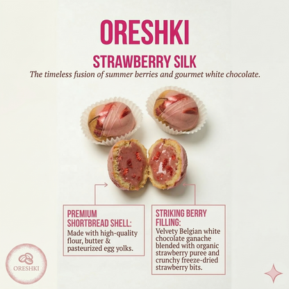 Strawberry Oreshki — Handcrafted Gourmet Cookie Gift Box