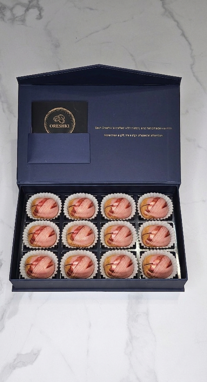 Strawberry Oreshki — Handcrafted Gourmet Cookie Gift Box